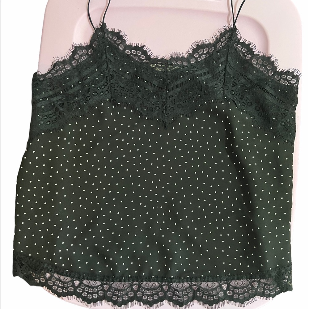 Cute black and white camisole size M